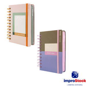 AGENDA 2027 10X15 DIARIA ESPIRAL CHROMATIC MOOVING