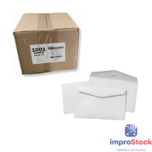 Caja de Sobres Blanco 1001 Retrato 12.5x19cm X 250 Medoro (1794)